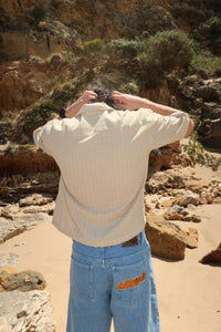Sand Check Button Up