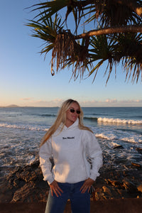 OG WHITE MARLE HOOD
